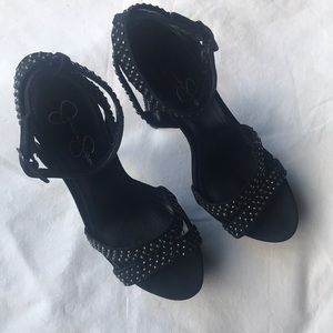 Jessica Simpson rhinestone heels